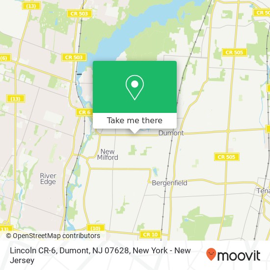 Lincoln CR-6, Dumont, NJ 07628 map
