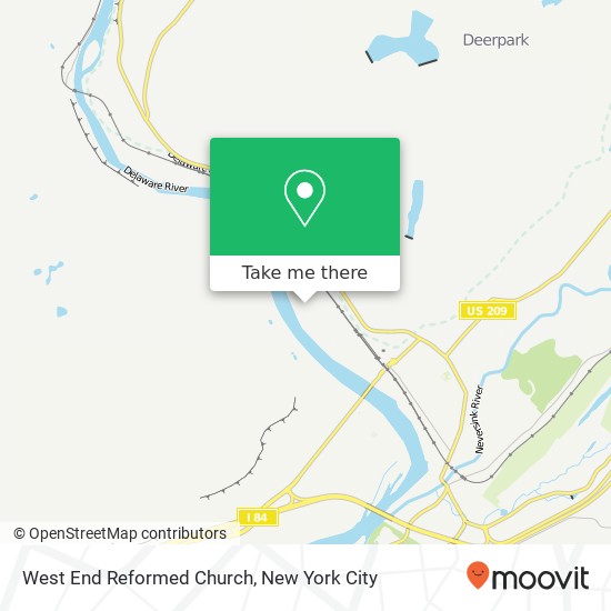West End Reformed Church map