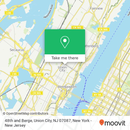 48th and Berge, Union City, NJ 07087 map