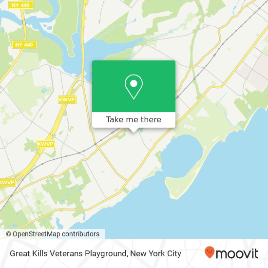 Mapa de Great Kills Veterans Playground