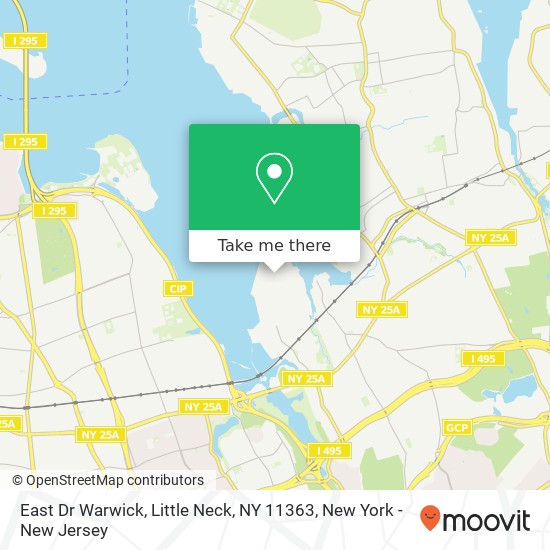 Mapa de East Dr Warwick, Little Neck, NY 11363