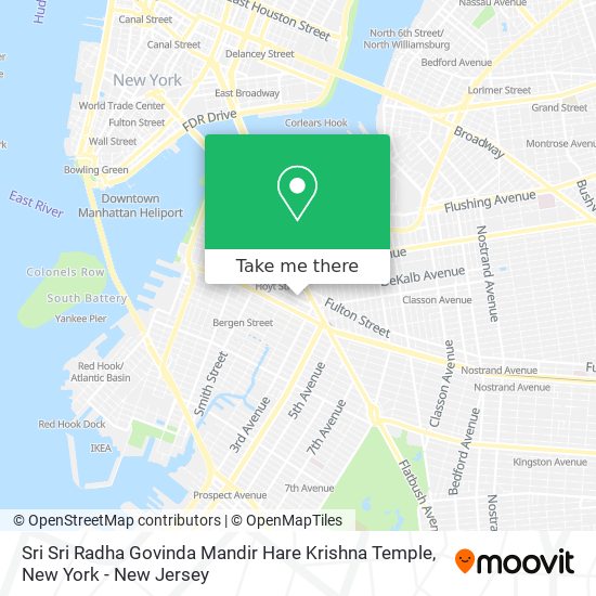 Mapa de Sri Sri Radha Govinda Mandir Hare Krishna Temple