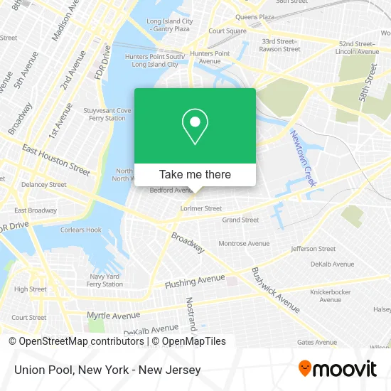 Union Pool map