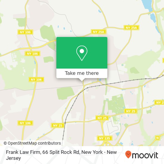Mapa de Frank Law Firm, 66 Split Rock Rd