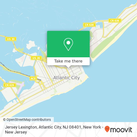 Jersey Lexington, Atlantic City, NJ 08401 map