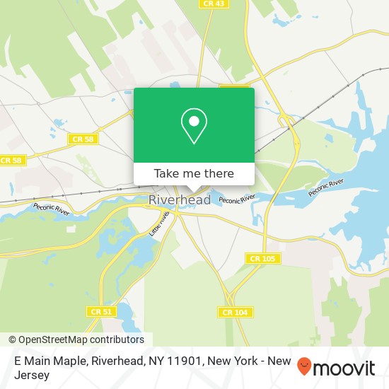 E Main Maple, Riverhead, NY 11901 map
