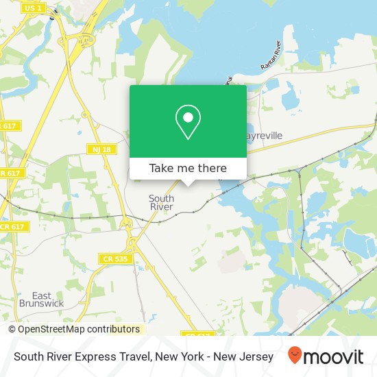 Mapa de South River Express Travel