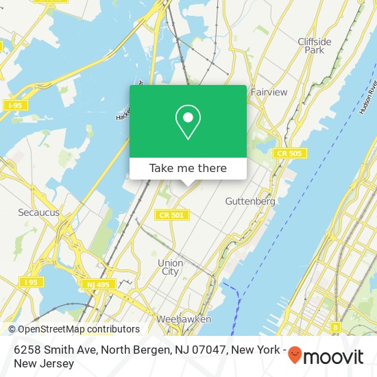 6258 Smith Ave, North Bergen, NJ 07047 map