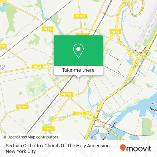 Serbian Orthodox Church Of The Holy Ascension map