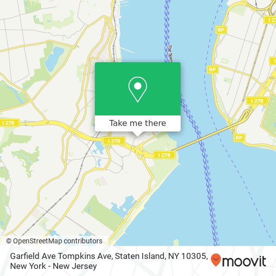 Garfield Ave Tompkins Ave, Staten Island, NY 10305 map