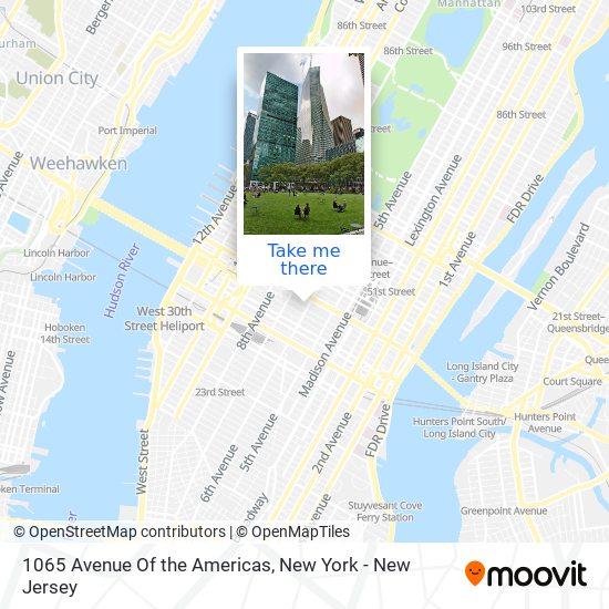 1065 Avenue Of the Americas map