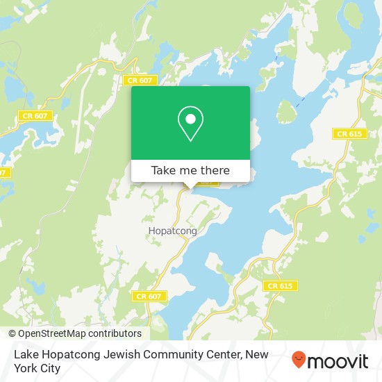 Lake Hopatcong Jewish Community Center map