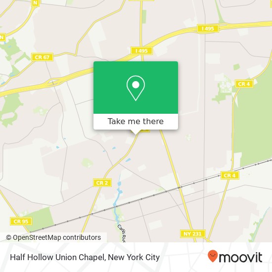 Half Hollow Union Chapel map