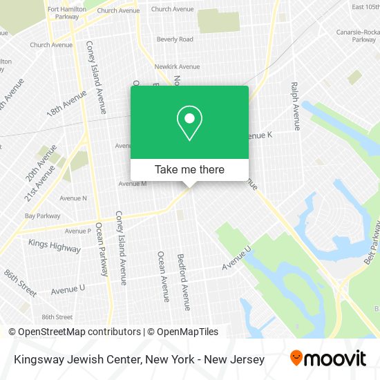 Kingsway Jewish Center map