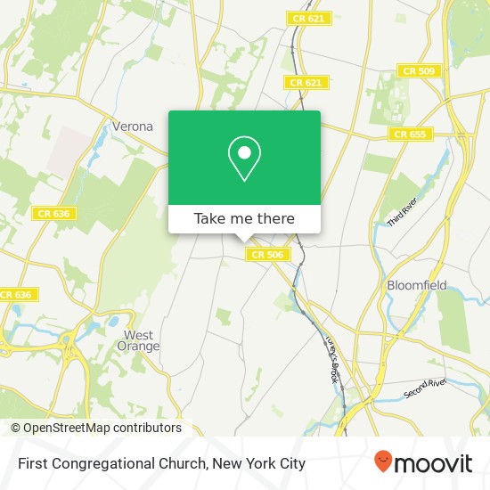 Mapa de First Congregational Church