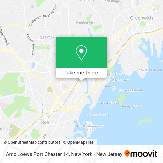 Amc Loews Port Chester 14 map