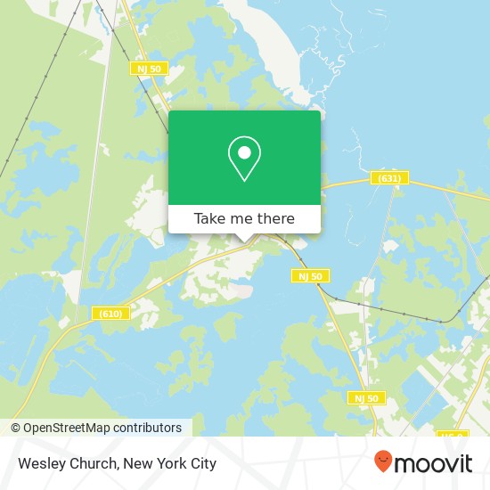 Wesley Church map