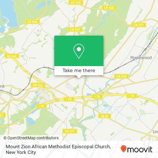 Mount Zion African Methodist Episcopal Church map