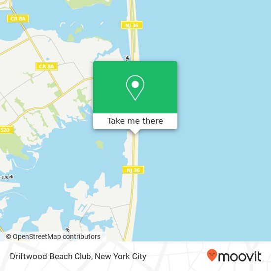 Driftwood Beach Club map