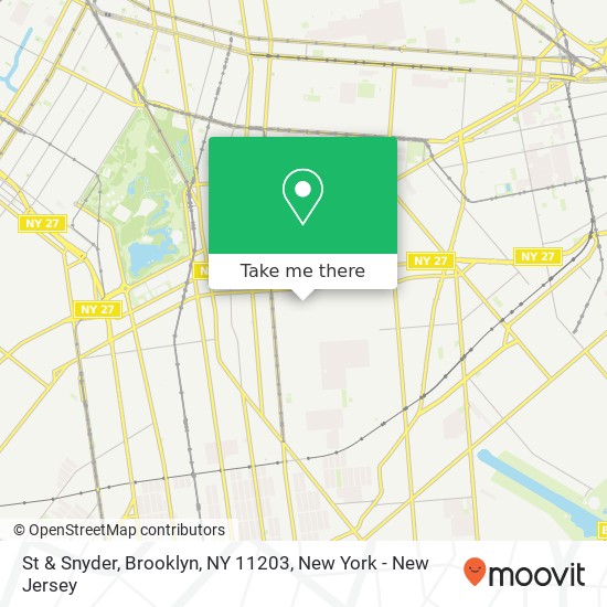 Mapa de St & Snyder, Brooklyn, NY 11203