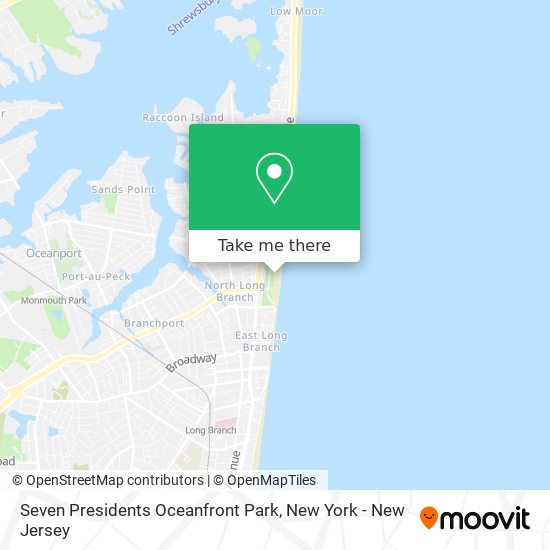 Seven Presidents Oceanfront Park map