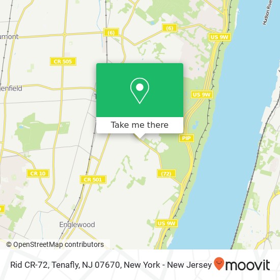 Mapa de Rid CR-72, Tenafly, NJ 07670