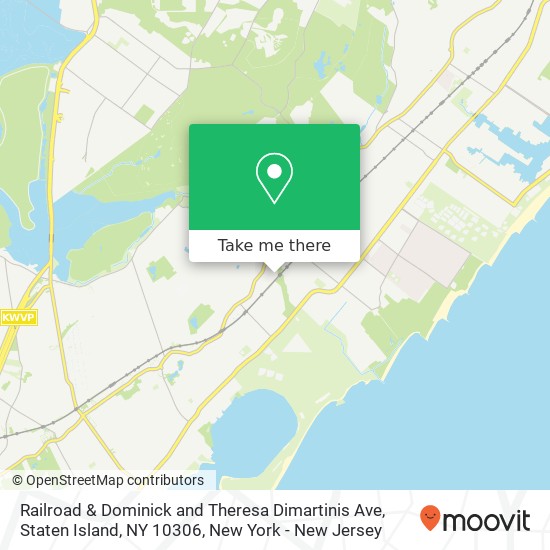 Mapa de Railroad & Dominick and Theresa Dimartinis Ave, Staten Island, NY 10306