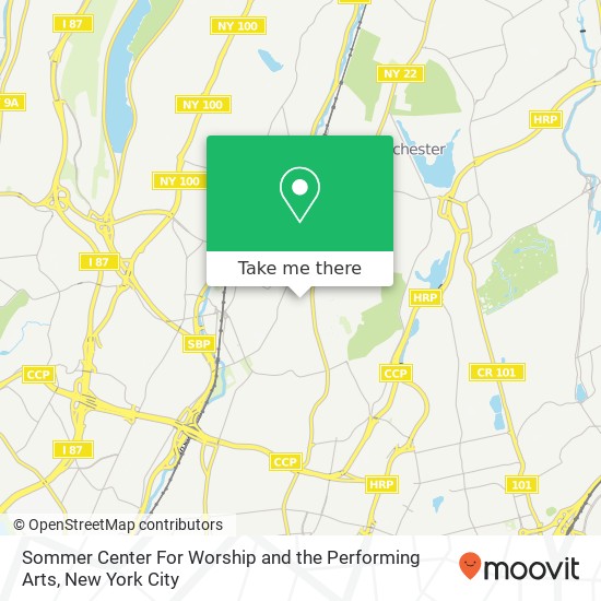 Mapa de Sommer Center For Worship and the Performing Arts