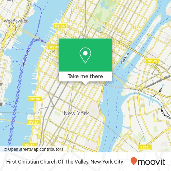 First Christian Church Of The Valley map