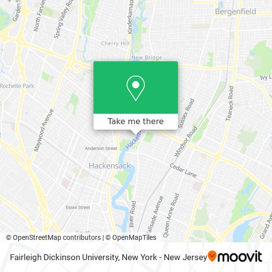 Fairleigh Dickinson University map