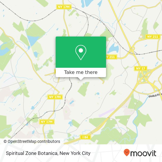 Spiritual Zone Botanica map