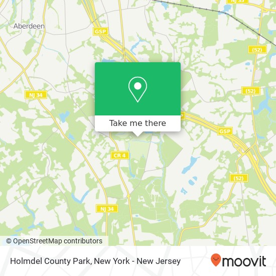 Holmdel County Park map