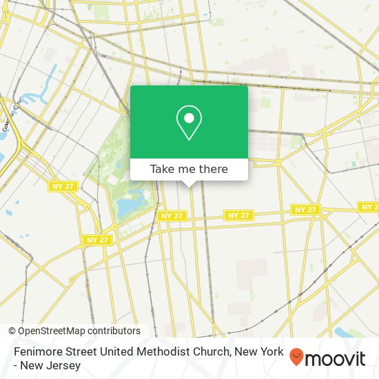 Fenimore Street United Methodist Church map