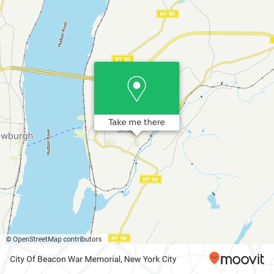 City Of Beacon War Memorial map