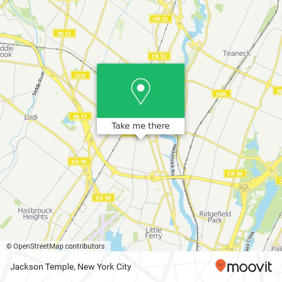 Jackson Temple map