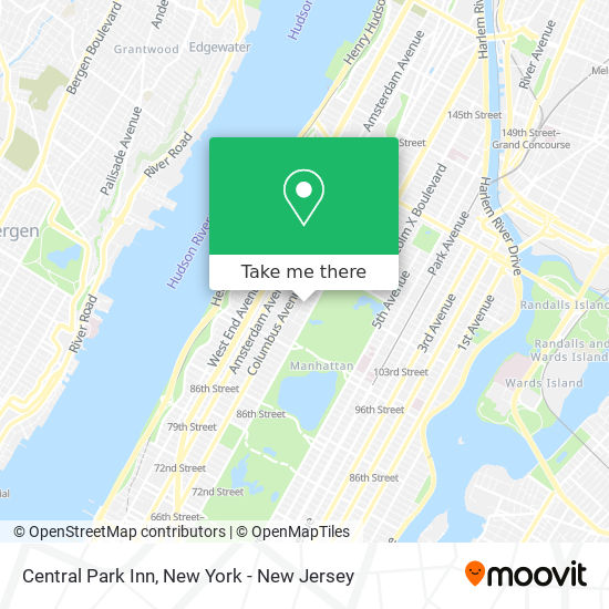 Central Park Inn map