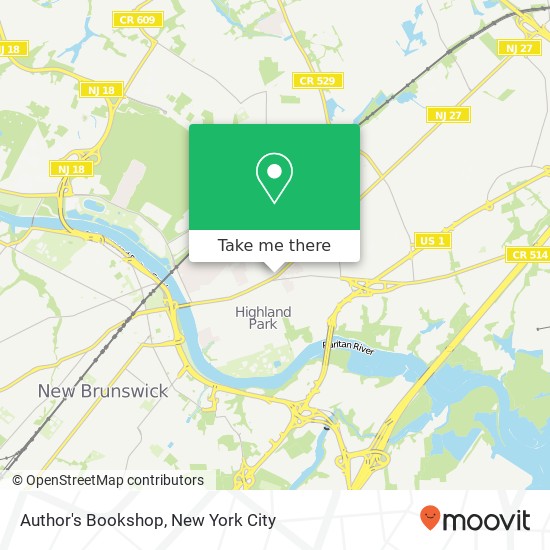 Author's Bookshop map