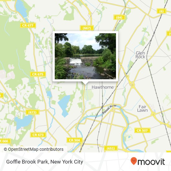 Mapa de Goffle Brook Park