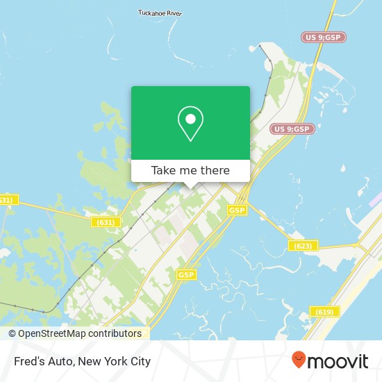 Fred's Auto map