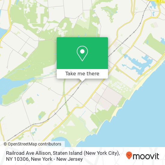 Mapa de Railroad Ave Allison, Staten Island (New York City), NY 10306