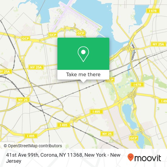 41st Ave 99th, Corona, NY 11368 map