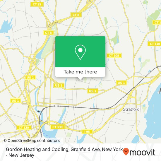 Mapa de Gordon Heating and Cooling, Granfield Ave