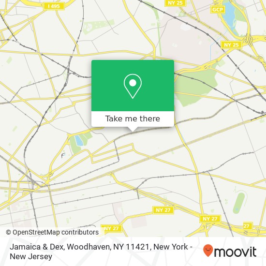 Mapa de Jamaica & Dex, Woodhaven, NY 11421