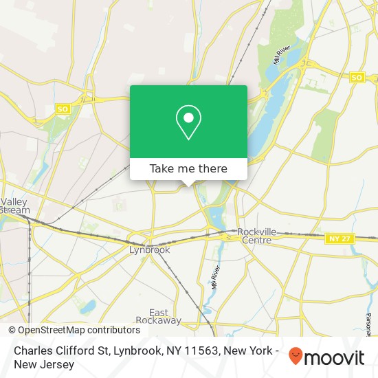 Mapa de Charles Clifford St, Lynbrook, NY 11563