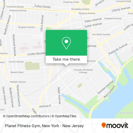 Mapa de Planet Fitness Gym