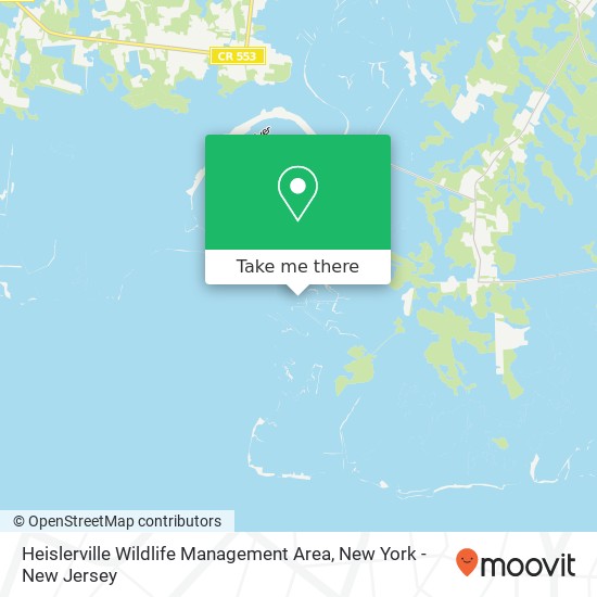Heislerville Wildlife Management Area map