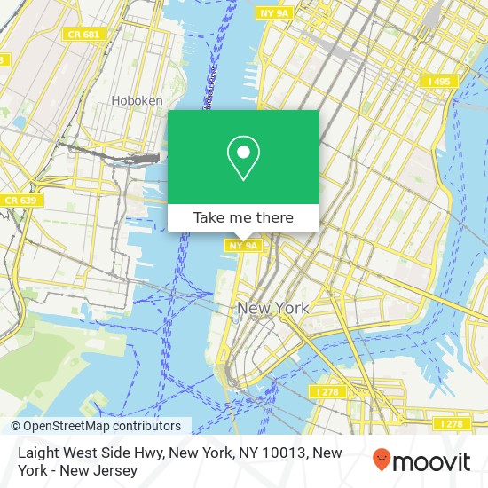 Mapa de Laight West Side Hwy, New York, NY 10013