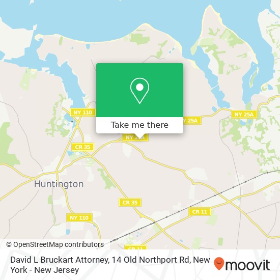 Mapa de David L Bruckart Attorney, 14 Old Northport Rd