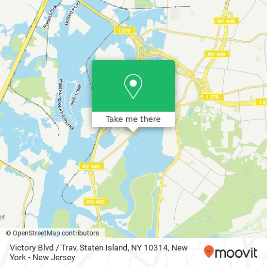 Mapa de Victory Blvd / Trav, Staten Island, NY 10314