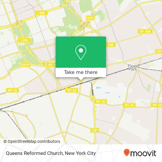 Mapa de Queens Reformed Church